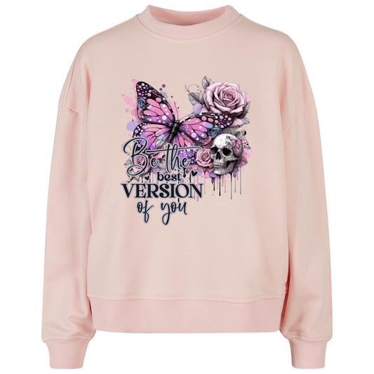 Ladies Oversized Sweatshirt - Be the best Vision of you