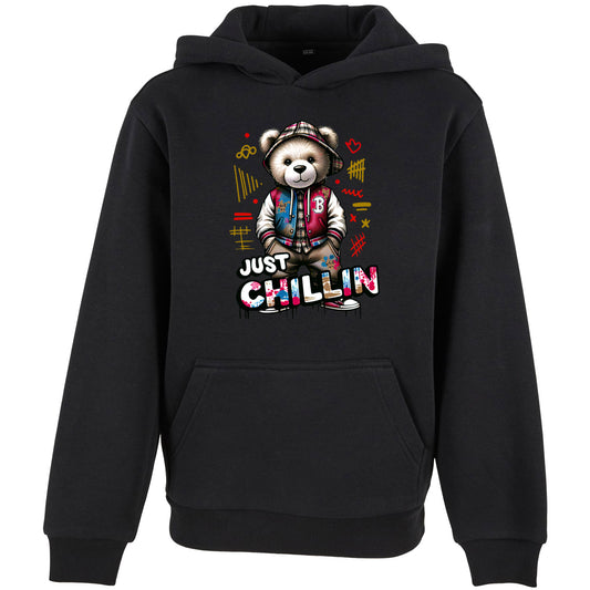 Kids Hoodie - Bear Just Chillin