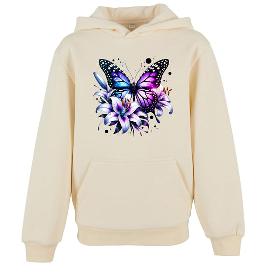 Kids Hoodie - Purple Butterfly