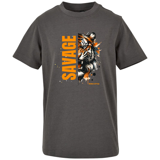 Kids T-Shirt -  Savage Tiger MIRO Style