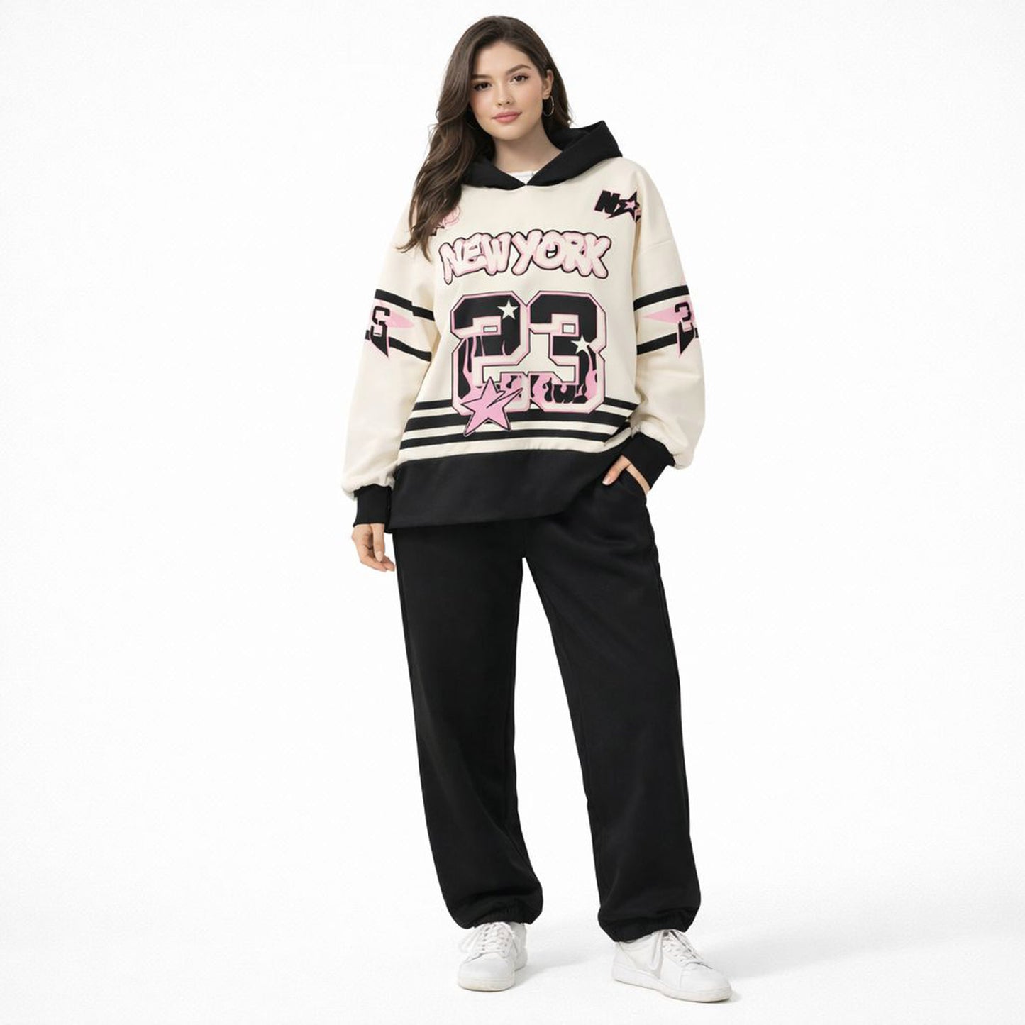 Jogginganzug Sportanzug Jogging Freizeit New York Tragbar von 34 bis 46