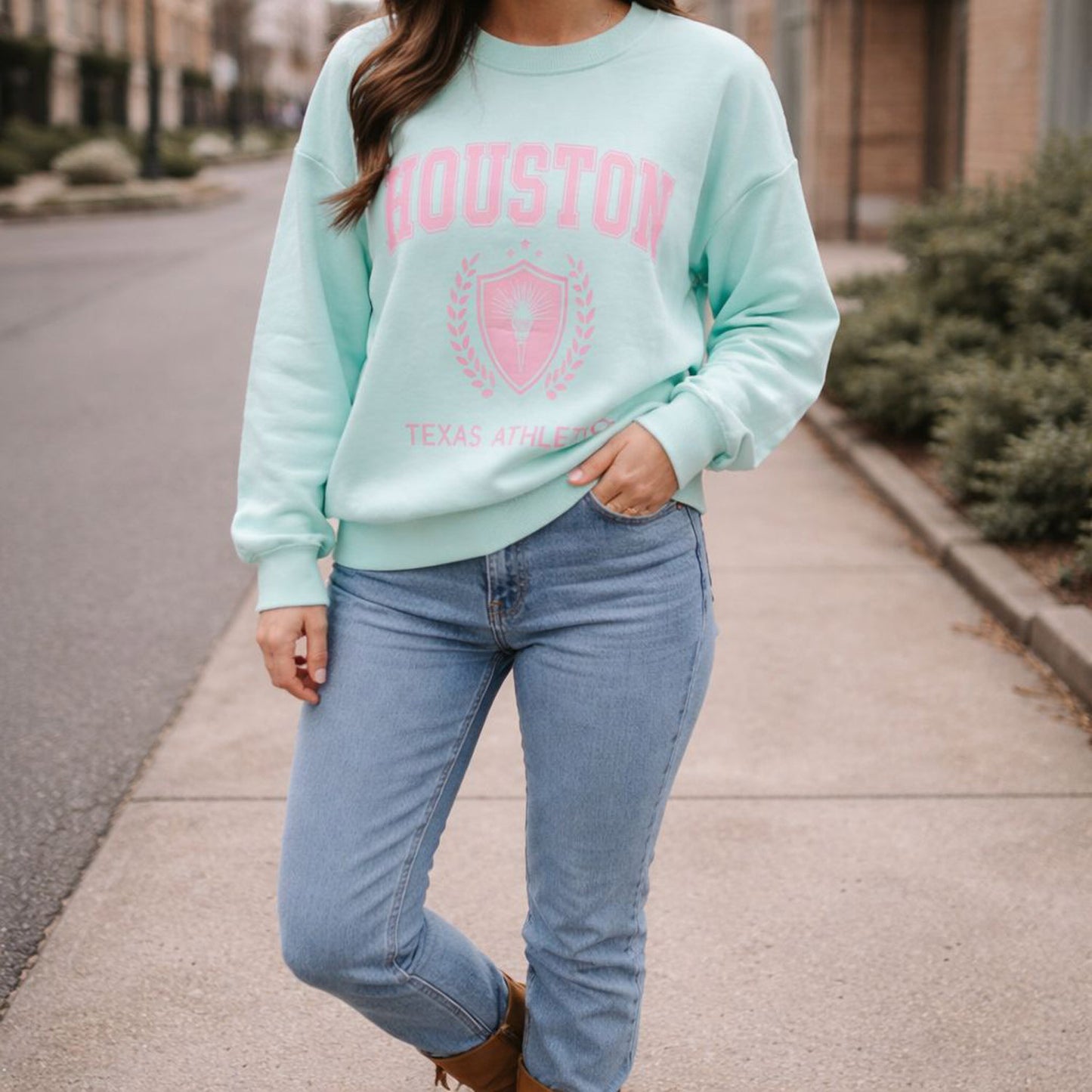 Sweatshirt Pullover Houston Tragbar von Größe 38 - 44