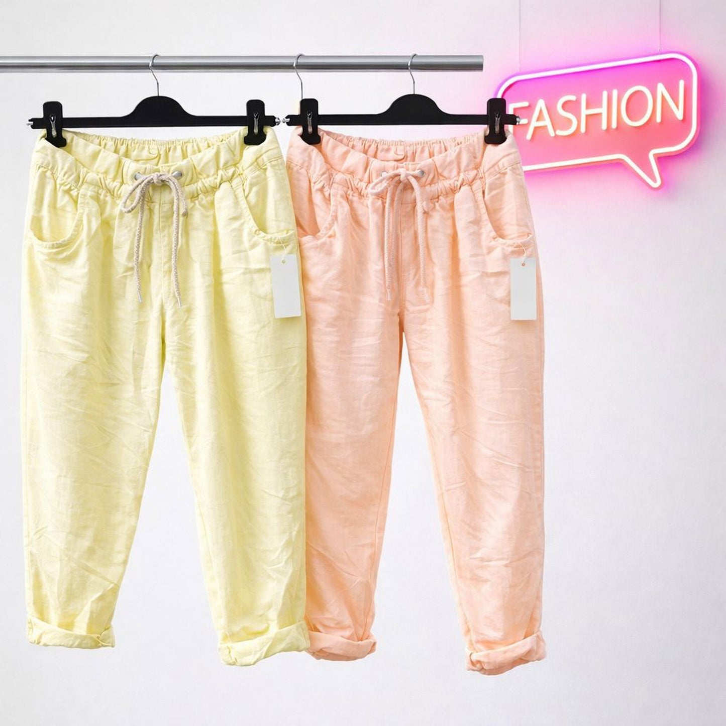 Stoffhose Hose Stretchhose - Glitzerkordel Tragbar bis Größe 46