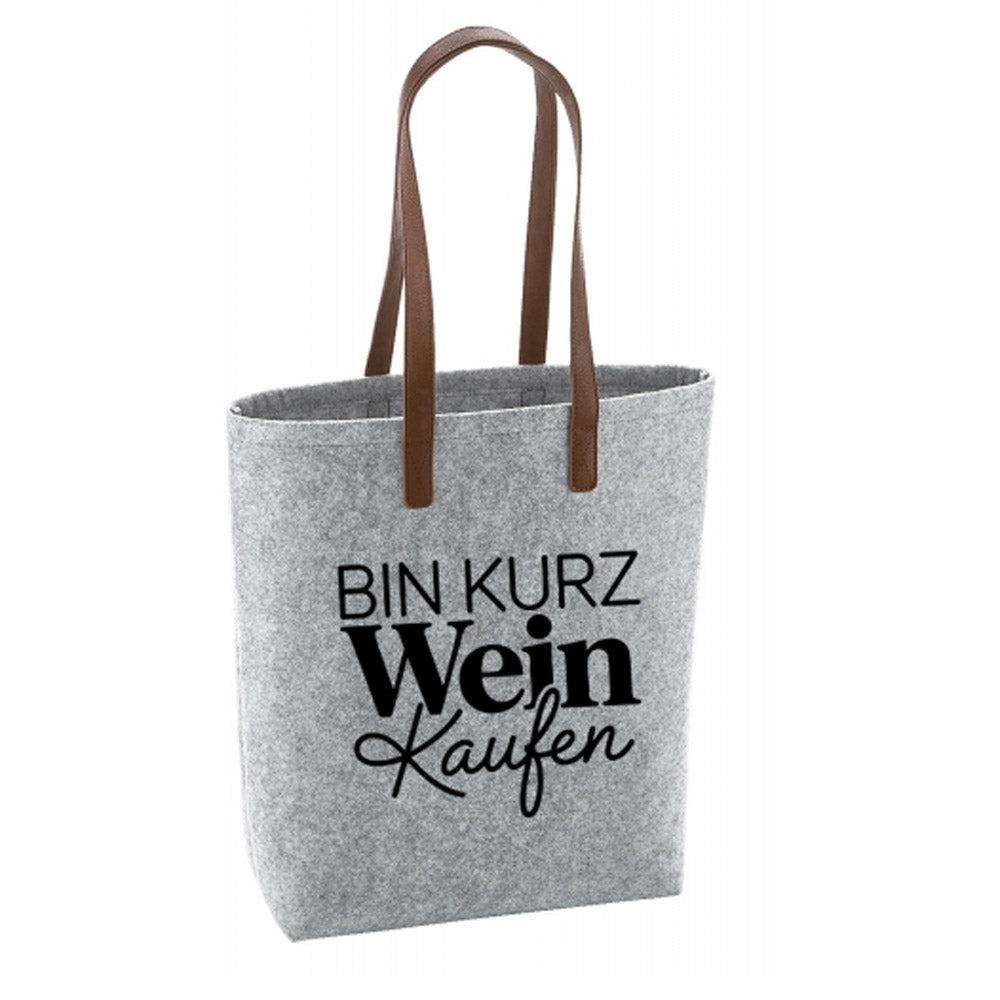 Filz Tasche - Weinkaufen..
