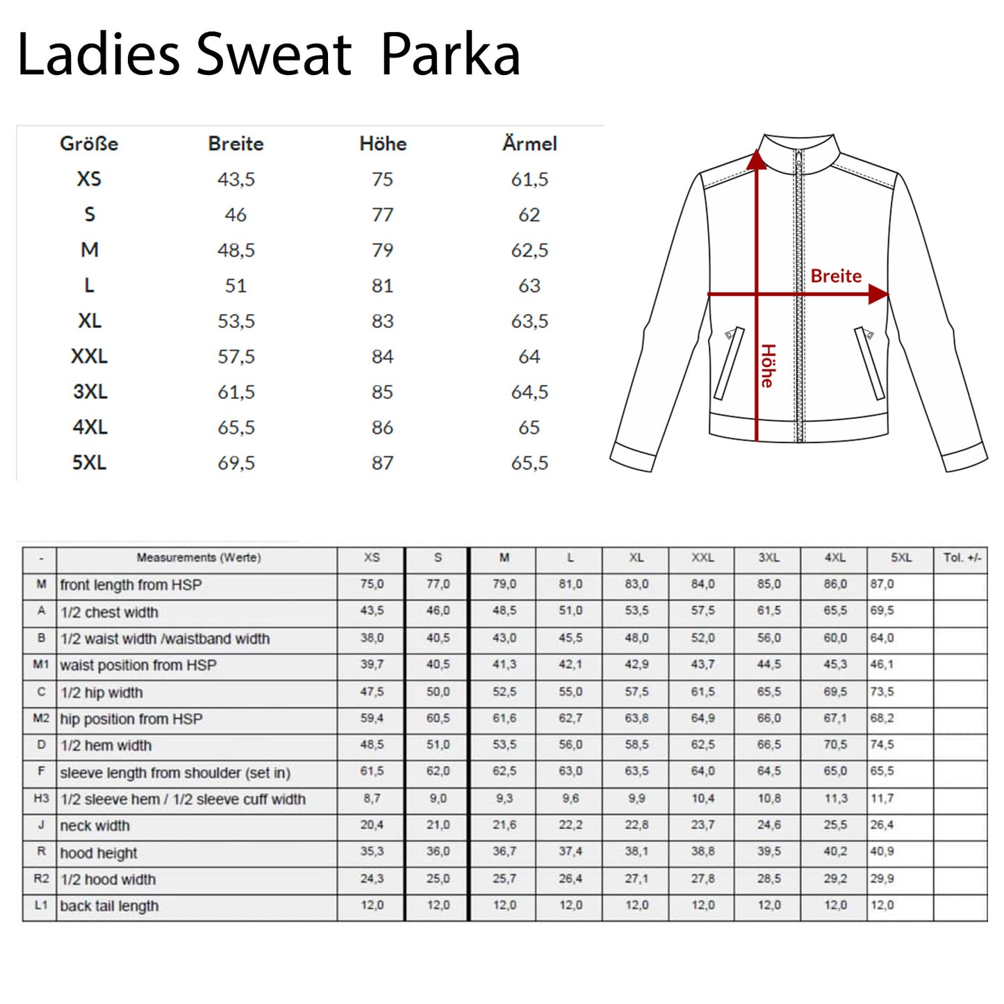 ZIP Parka - Kirsche Cherry Stick