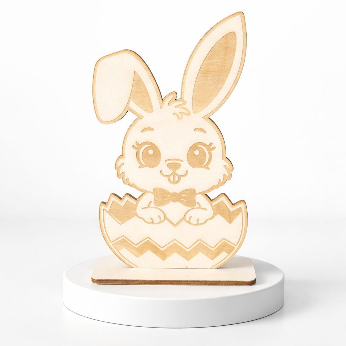 Holz Aufsteller Hase Deko gelasert