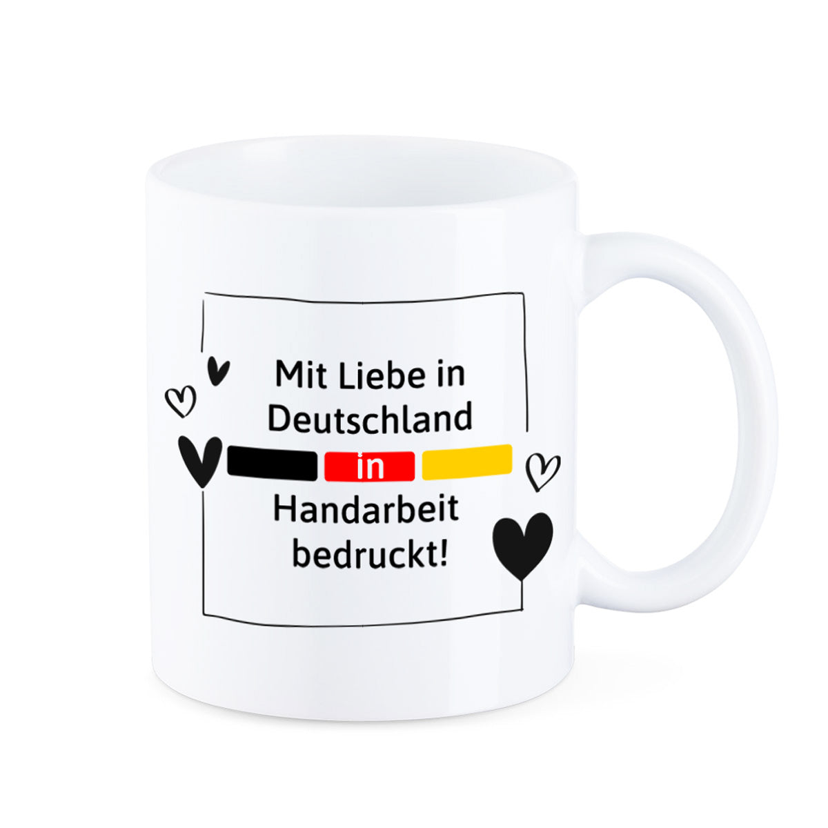 Glitzer Tasse mit deinem Namen - Finger Weg -
