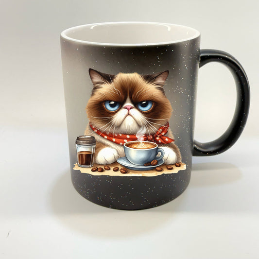 Tasse - Magic Tasse Schwarz - Katze