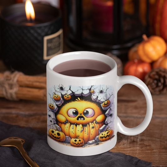 Tasse - Kürbis Spinne