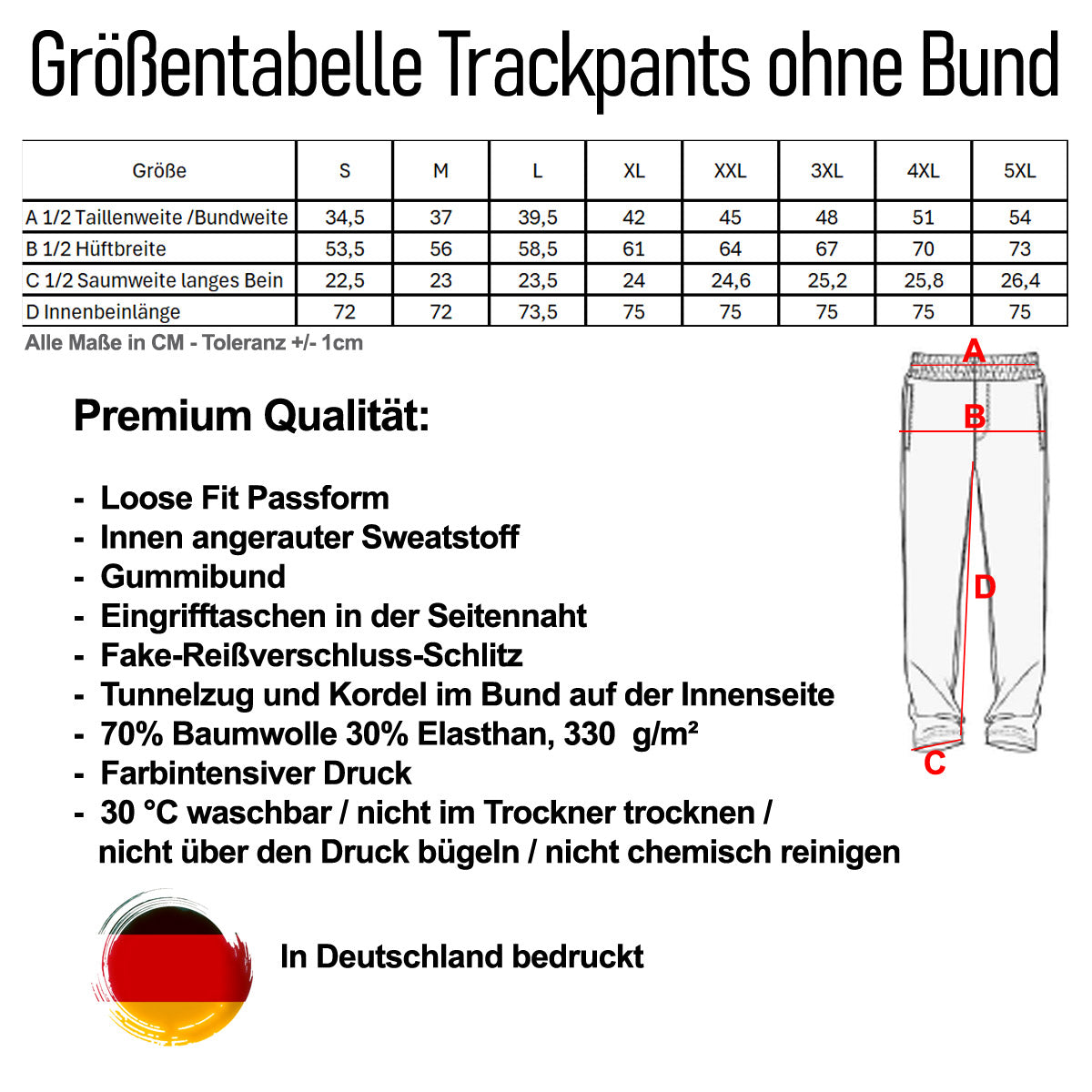 Trackpants Jogginghose Sale - Miro Style L Rosa