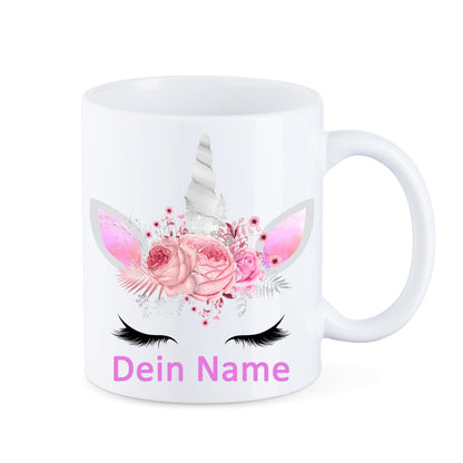 Einhorn Tasse mit deinem Namen