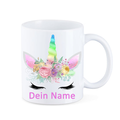 Einhorn Tasse mit deinem Namen