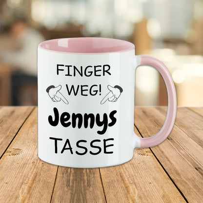 Tasse mit deinem Namen - Finger Weg -
