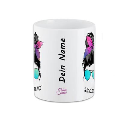 Momlife Tasse mit deinem Namen