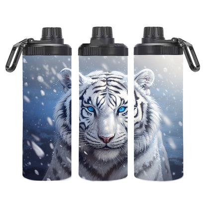 Edelstahl-Thermobecher - Weißer Tiger