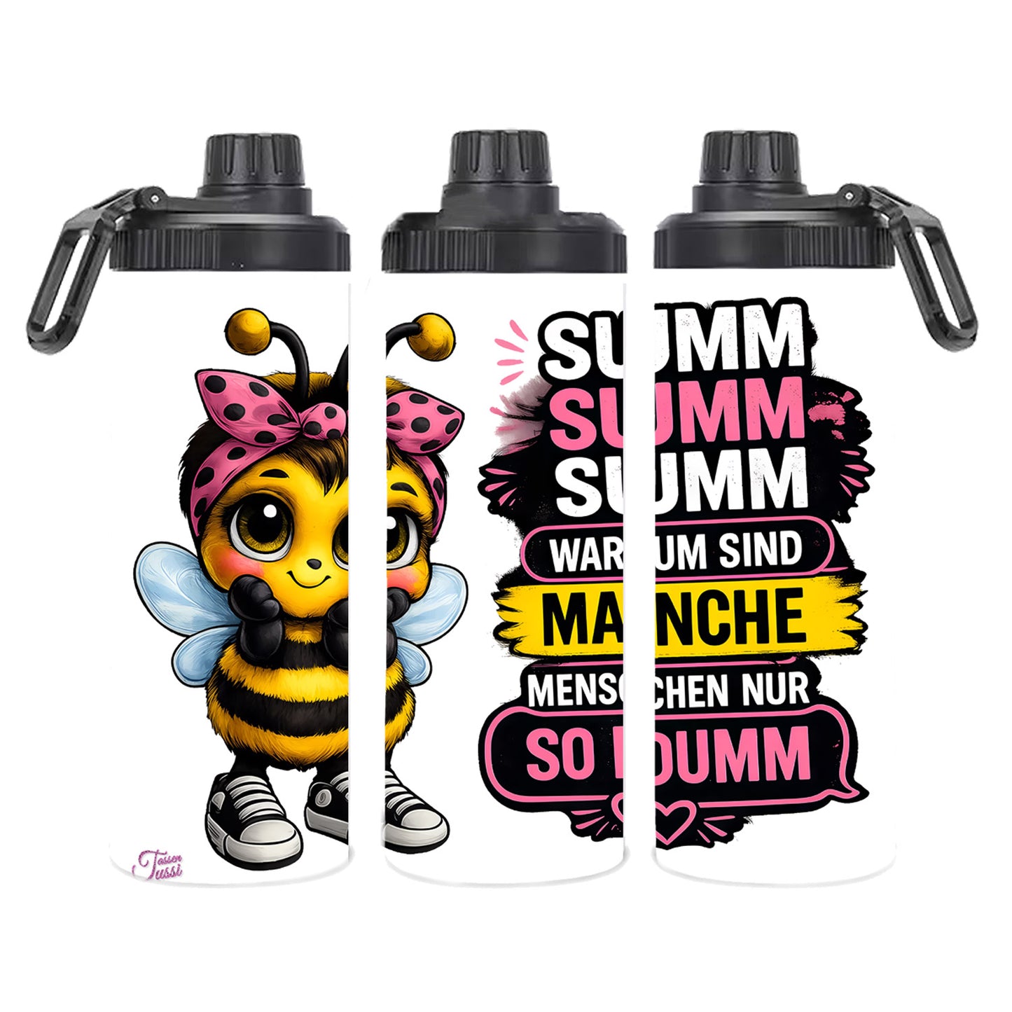 Tumbler – Edelstahl Biene dumm Thermobecher für unterwegs