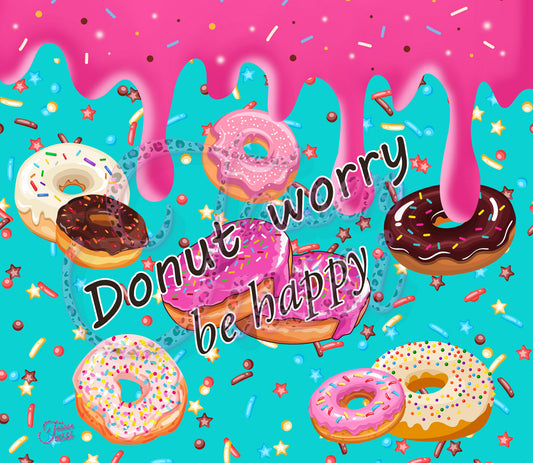 Edelstahl-Thermobecher - Donut worry Be Happy!