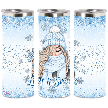 Edelstahl-Thermobecher - Let it Snow -