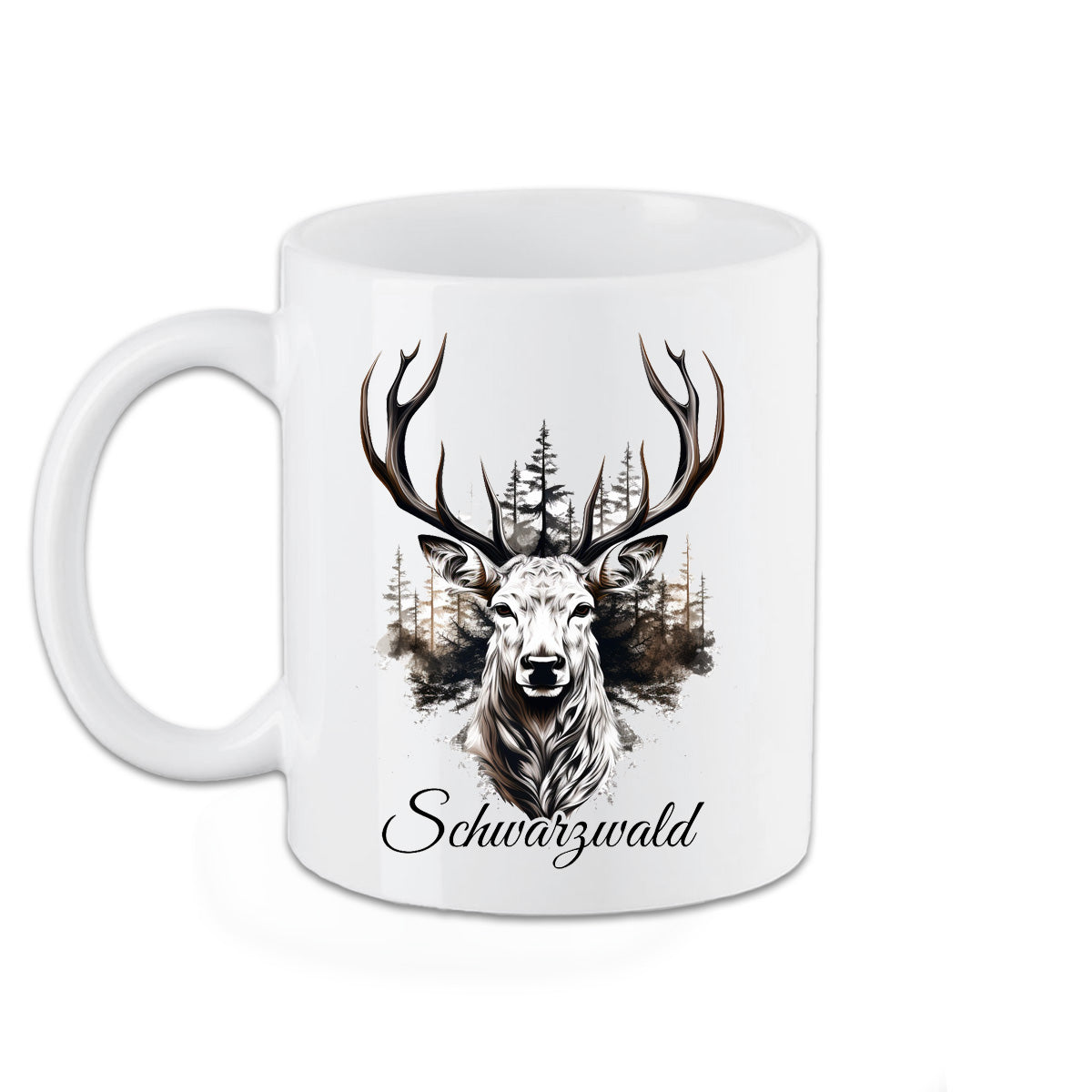 Tasse Schwarzwald Heimat mit Hirsch