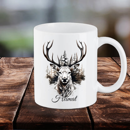 Tasse Schwarzwald Heimat mit Hirsch