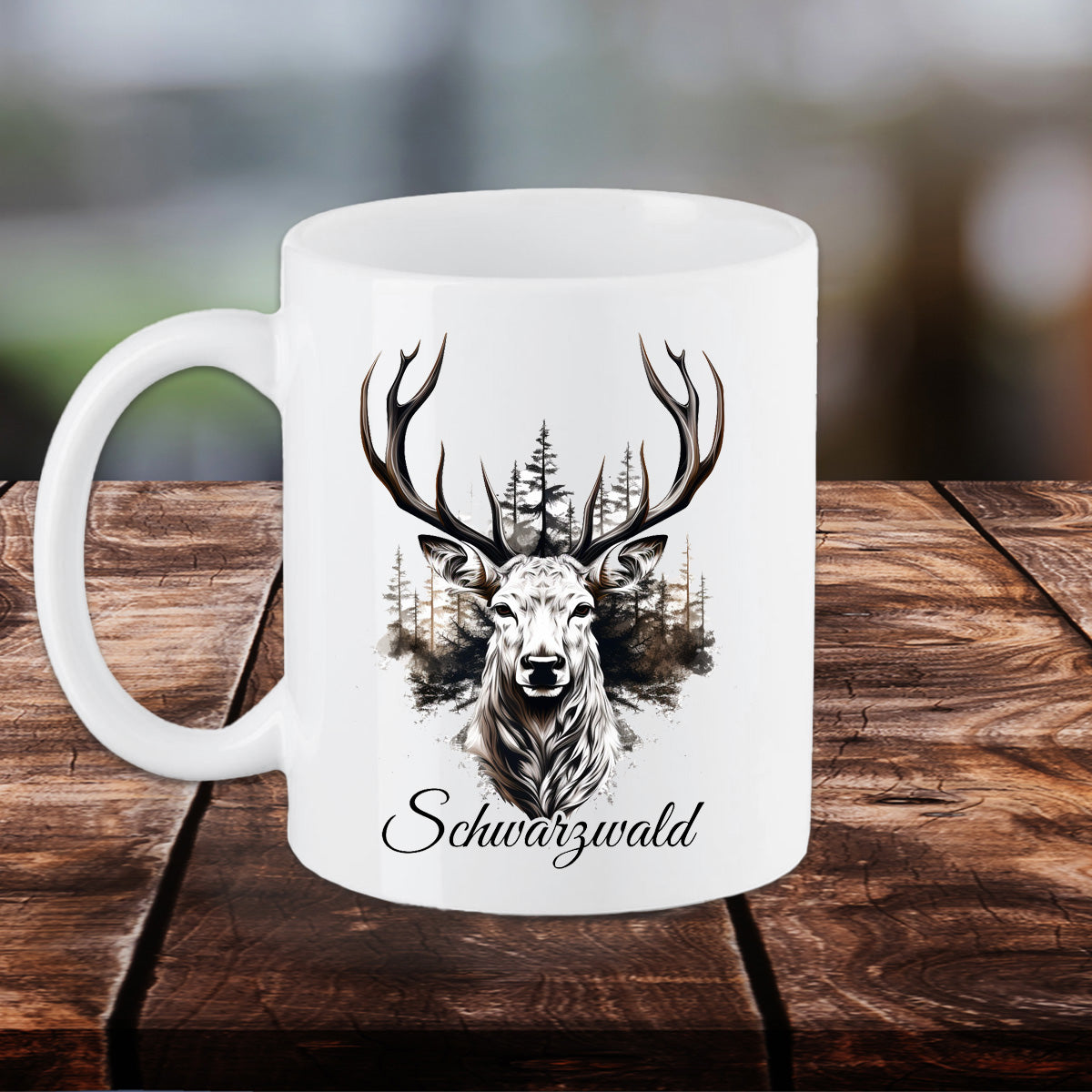 Tasse Schwarzwald Heimat mit Hirsch