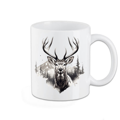 Tasse Schwarzwald mit Hirsch mit deinem Text/Namen
