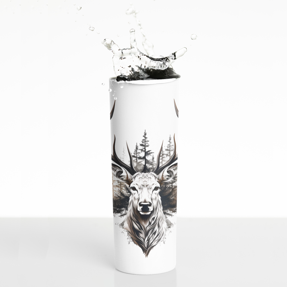 Edelstahl-Thermobecher metallic - Hirsch Schwarzwald