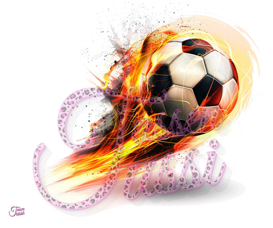 Edelstahl-Thermobecher - Fussball Deutschland mit deinem Namen