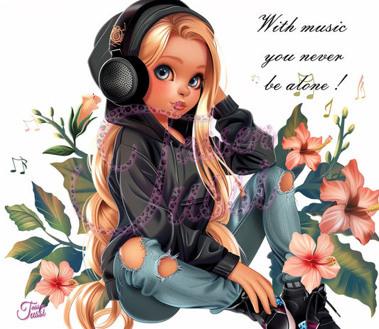 Edelstahl-Thermobecher - With music you never be alone