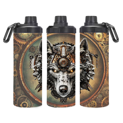 Edelstahl-Thermobecher - Wolf Steampunk