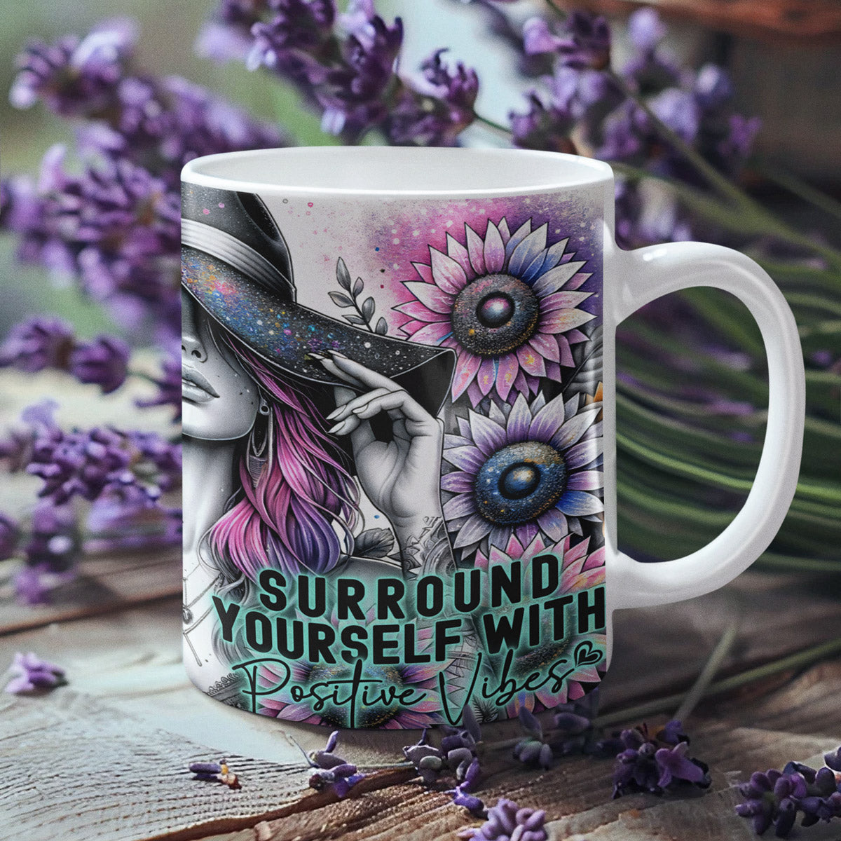 Tasse - Woman Motivationsspruch - Positives Vibes