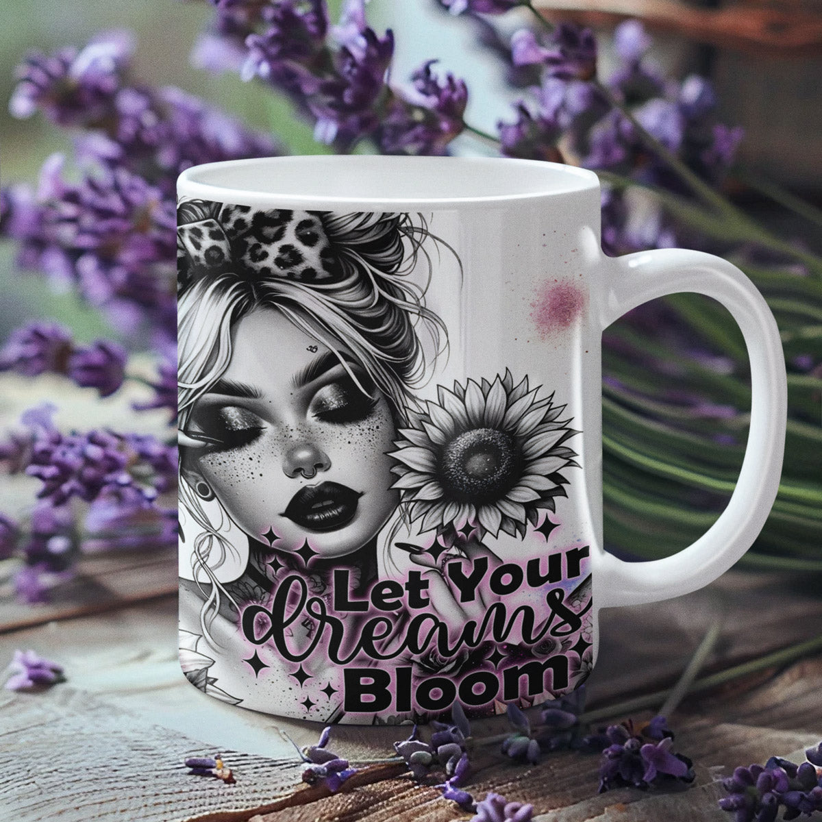 Tasse - Woman Motivationsspruch - Let your Dreams Bloom