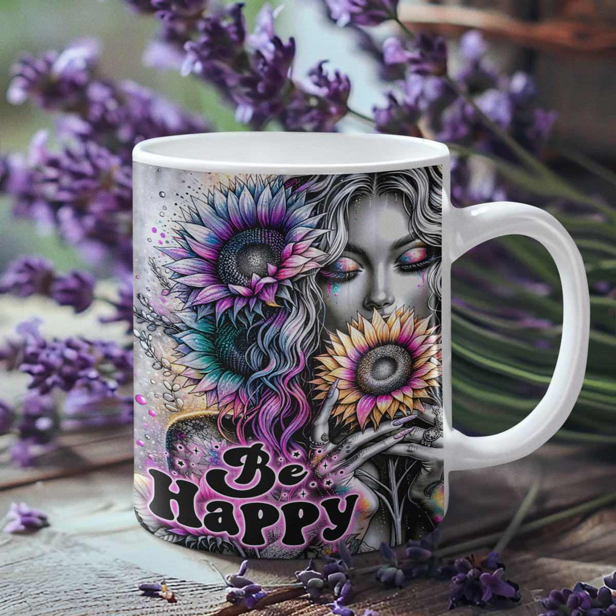 Tasse - Woman Motivationsspruch - Be Happy