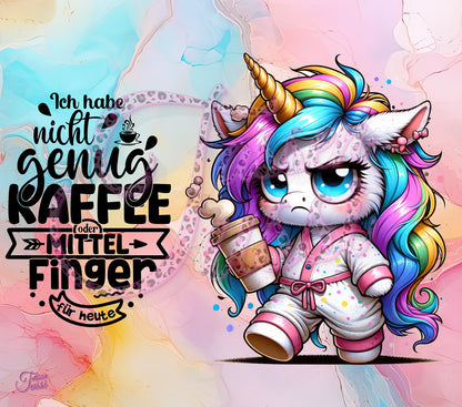 Edelstahl-Thermobecher - Unicorn nicht genug Kaffee