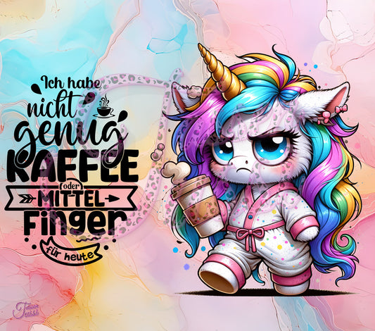 Edelstahl-Thermobecher - Unicorn nicht genug Kaffee