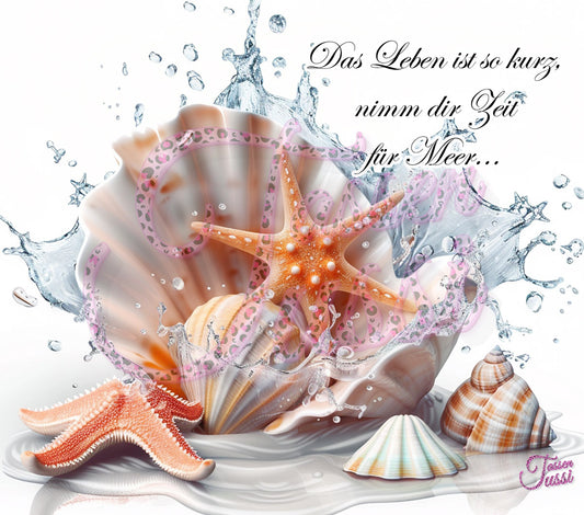 Edelstahl-Thermobecher - Zeit für Meer....