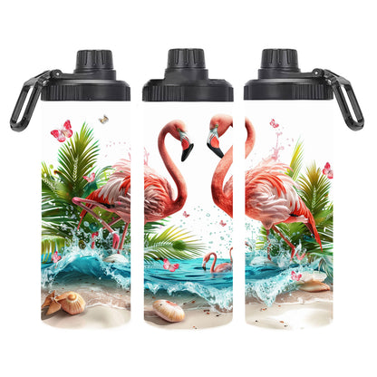 Edelstahl-Thermobecher - Flamingo