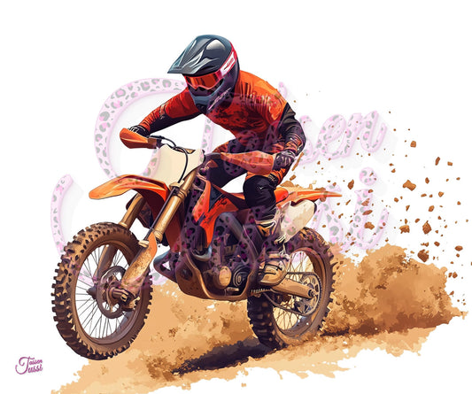 Edelstahl-Thermobecher - Motorcross Biker