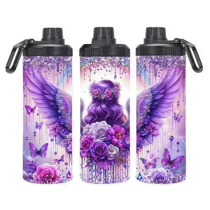 Edelstahl-Thermobecher -  Purple Angel