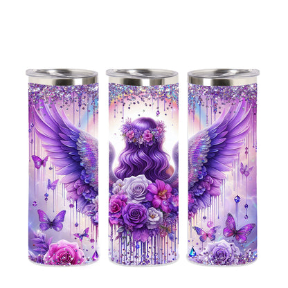 Edelstahl-Thermobecher -  Purple Angel