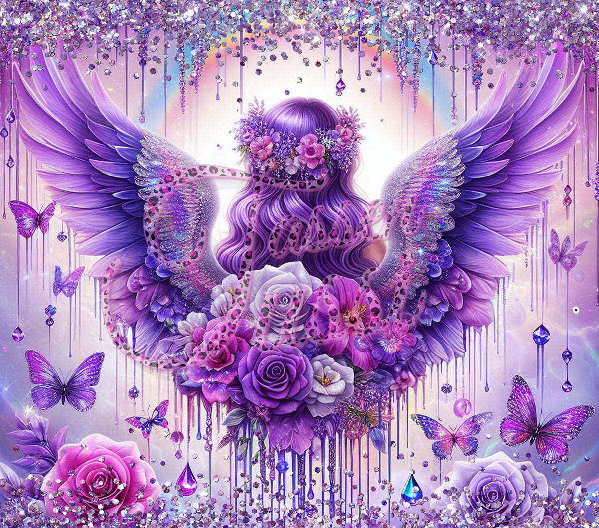 Edelstahl-Thermobecher -  Purple Angel