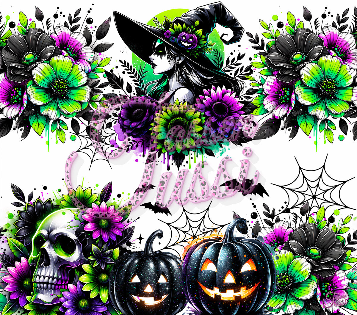 Edelstahl-Thermobecher -  Green Halloween
