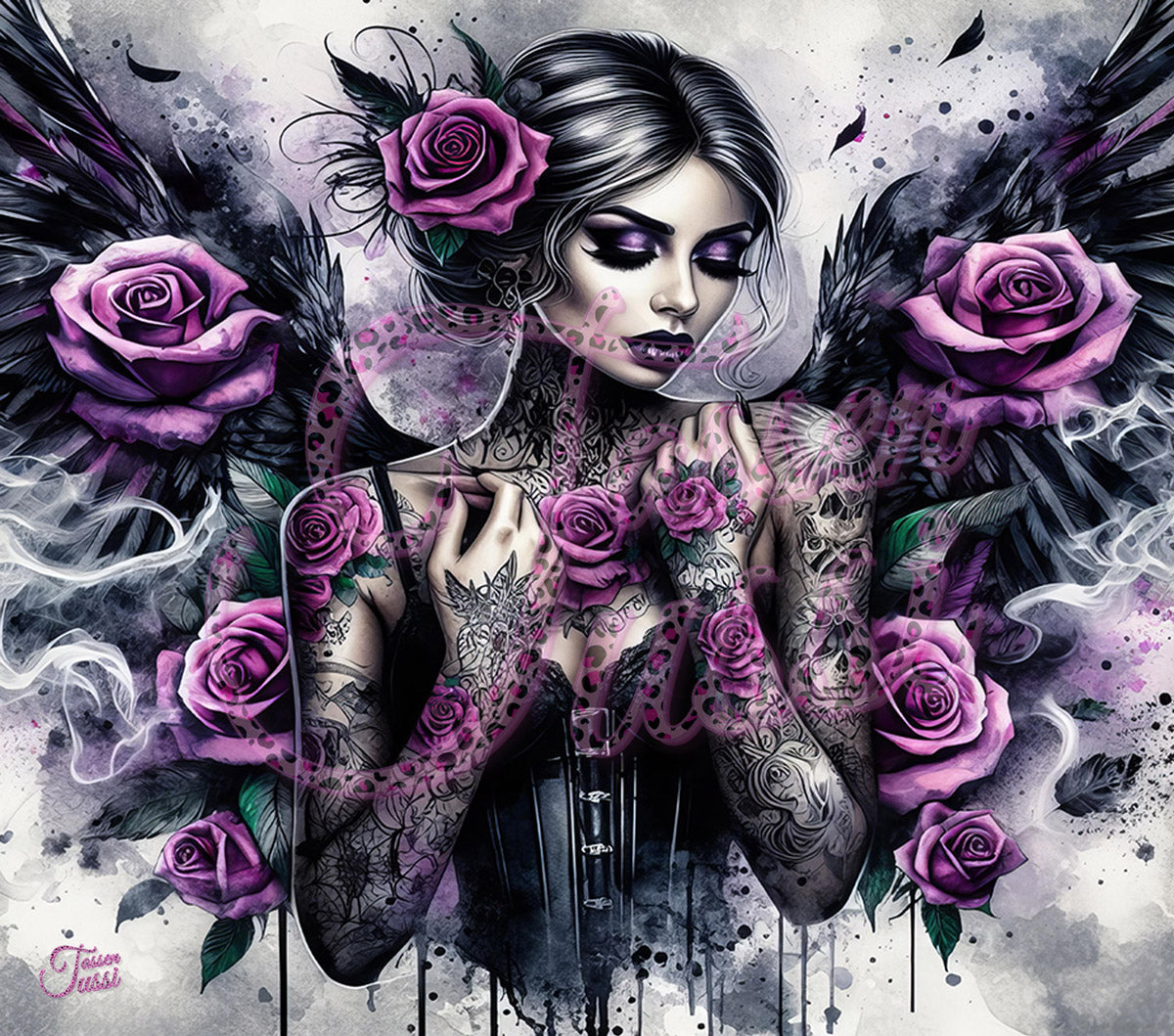 Edelstahl-Thermobecher - Angel Woman