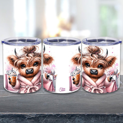 Edelstahl Thermokaffeebecher - Highland Kuh Cow