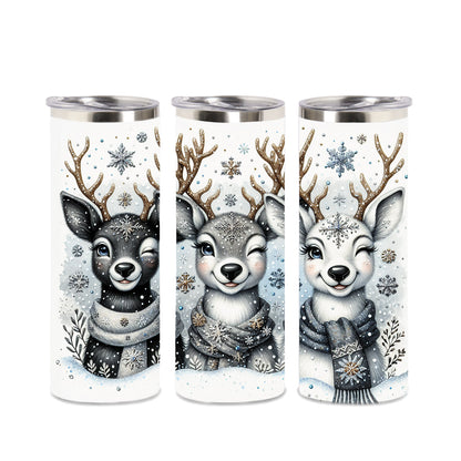 Edelstahl-Tumbler - XMAS Hirsch