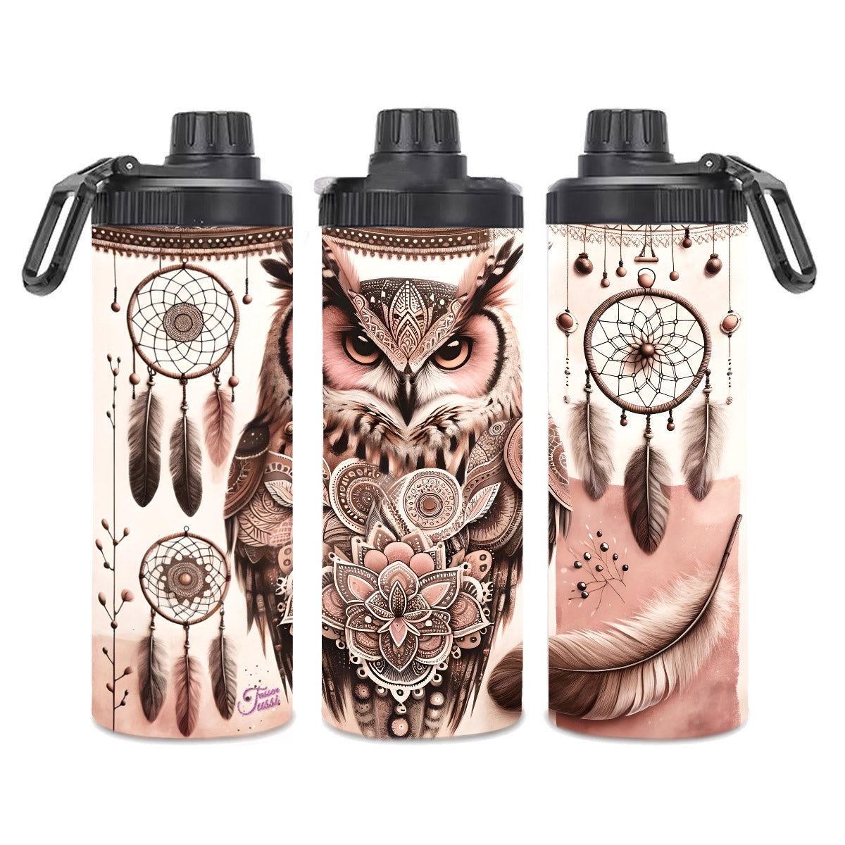 Edelstahl-Tumbler - Boho Eule