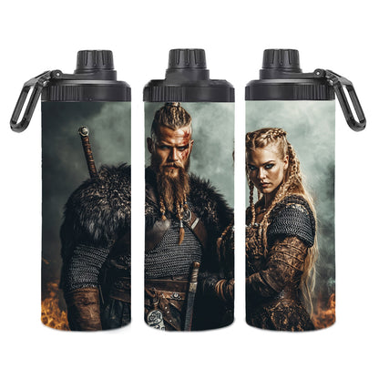 Edelstahl-Thermobecher  - Wikinger Paar