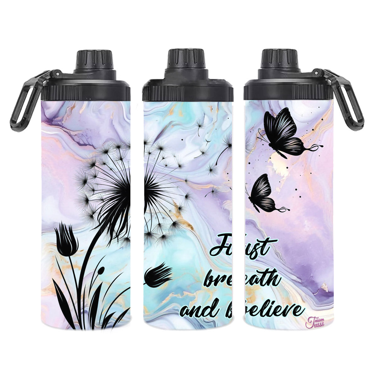 Edelstahl-Thermobecher  - Just breath and believe