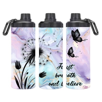 Edelstahl-Thermobecher  - Just breath and believe