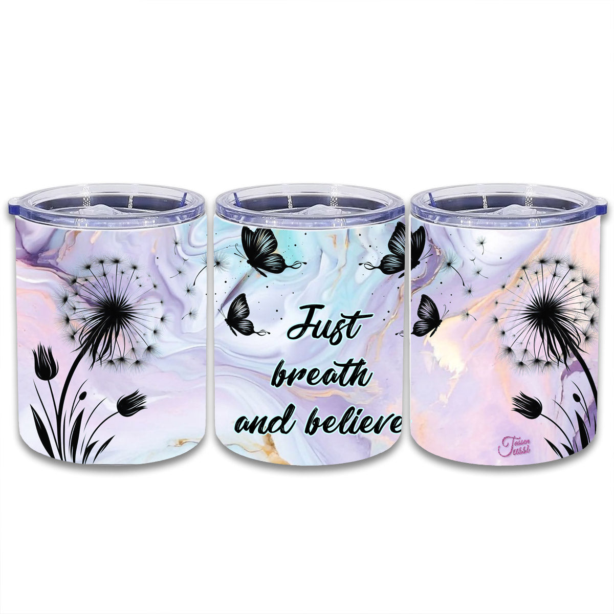 Edelstahl Thermokaffeebecher Just breath and believe